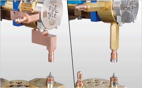 「オフセットテーパーアダプター」「テーパーアダプター」取付例